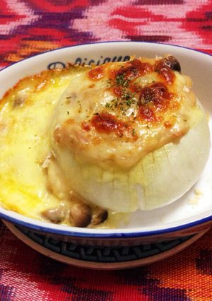 まるごと玉ねぎのグラタン-レシピのメイン写真