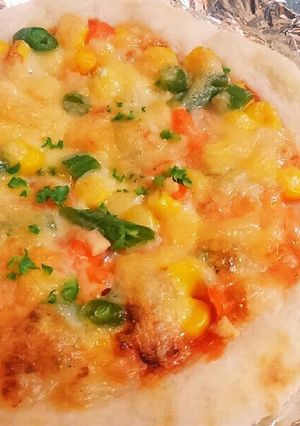 残りご飯でもっちりピザ☆-レシピのメイン写真