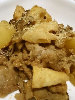 新じゃがとたけのこのごま味噌炒め-レシピのメイン写真