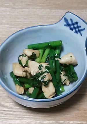 鶏ササミとニンニクの芽と大葉のソテー-レシピのメイン写真