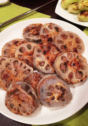 れんこんのはさみ焼き-レシピのメイン写真