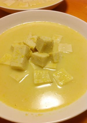 圧力鍋でコーンポタージュ 高野豆腐入り-レシピのメイン写真