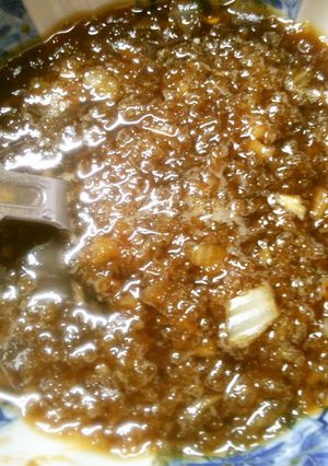 レンジで２分！焼肉のタレ　おろし玉ねぎで-レシピのメイン写真