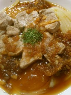 一人ランチ 豚肉と 玉ねぎのレンジ蒸し!-レシピのメイン写真