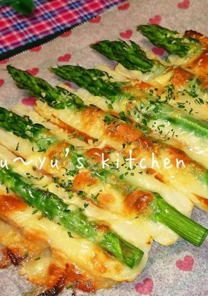 竹輪アスパラ♡チーズのっけ焼き〜♡-レシピのメイン写真