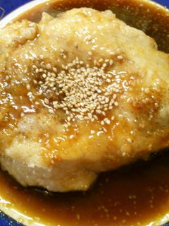 簡単節約!鶏むね肉のステーキ!照り焼き味-レシピのメイン写真
