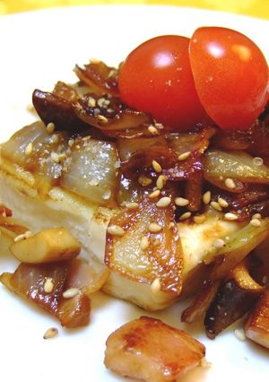 豆腐のきのこソース☆バルサミコ風味☆-レシピのメイン写真