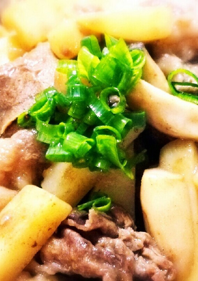 牛肉とじゃがいもとエリンギの炒め物-レシピのメイン写真