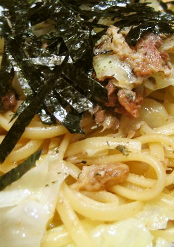 梅とサーディンの和風パスタ-レシピのメイン写真