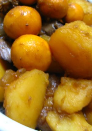 鶏モツとジャガイモのうま煮-レシピのメイン写真