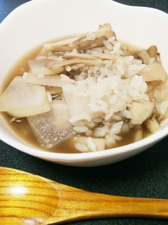 舞茸と大根の簡単雑炊風-レシピのメイン写真