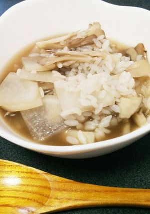 舞茸と大根の簡単雑炊風-レシピのメイン写真
