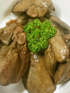 レバーのしっとりオリーブ焼き。-レシピのメイン写真