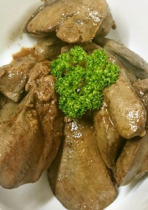 レバーのしっとりオリーブ焼き。-レシピのメイン写真
