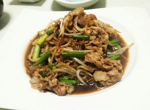 豚肉とニラもやしのプルコギ風炒め-レシピのメイン写真