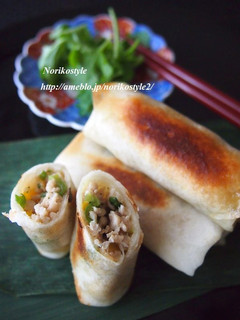 香るガパオ焼き春巻き-レシピのメイン写真