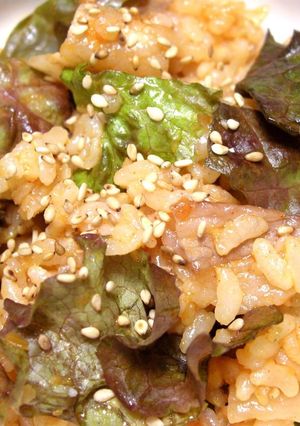 豚バラとサニーレタスのピリ辛まぜご飯-レシピのメイン写真