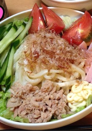 サラダうどん-レシピのメイン写真