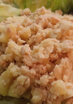 鶏そぼろで♪ちょいガッツリ系ポテトサラダ-レシピのメイン写真