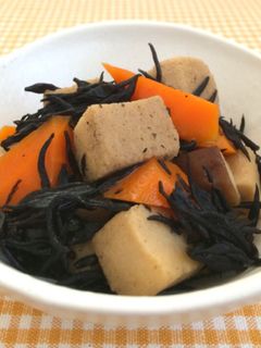 ひじきと高野豆腐の煮物-レシピのメイン写真