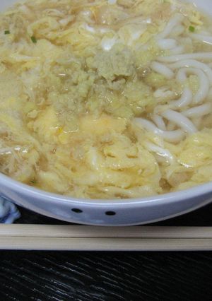 体の芯から温まる刻み生姜玉あんかけうどん-レシピのメイン写真