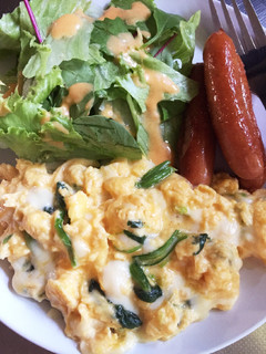 糖質制限中でも★朝食トロトロチーズエッグ-レシピのメイン写真