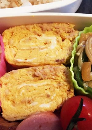 お弁当・朝食に♡ツナのたまご焼き-レシピのメイン写真
