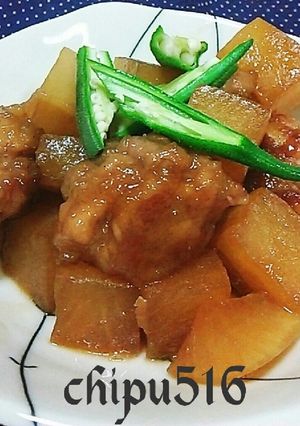 ５分煮 子供が喜ぶ豚小間肉と大根の煮付け-レシピのメイン写真