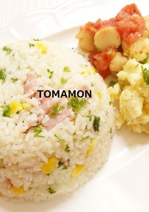 簡単炊き込みご飯✿コンソメバターライス-レシピのメイン写真