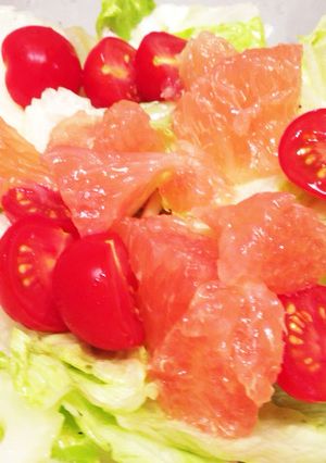夏に爽やか!グレープフルーツサラダ-レシピのメイン写真