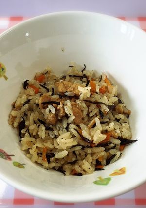 ひじきごはん　給食-レシピのメイン写真