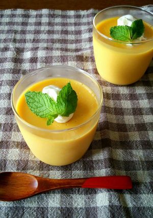 レンジで簡単☆お豆腐かぼちゃプリン-レシピのメイン写真