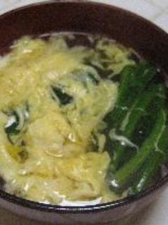ほうれん草ととき卵のすまし汁-レシピのメイン写真