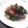 胡瓜と茄子の甘酢炒め