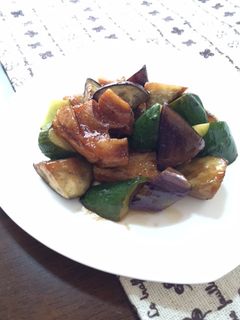 胡瓜と茄子の甘酢炒め-レシピのメイン写真