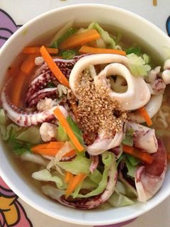 いかと野菜たっぷりの塩ラーメン-レシピのメイン写真