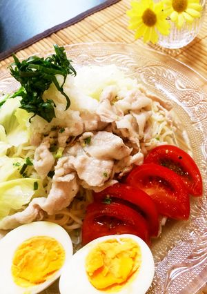 サッポロ一番で♪豚しゃぶシソおろし麵-レシピのメイン写真
