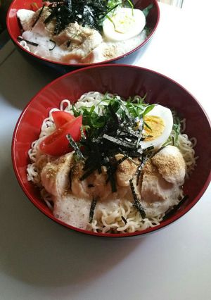 ♥梅とろろ♥冷やしぶっかけ塩らーめん✨-レシピのメイン写真