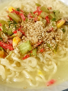 桜えびと大根の葉の塩ラーメン-レシピのメイン写真