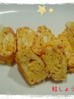 紅しょうがの卵焼き-レシピのメイン写真