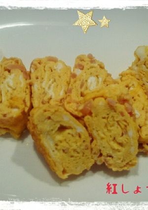 紅しょうがの卵焼き-レシピのメイン写真
