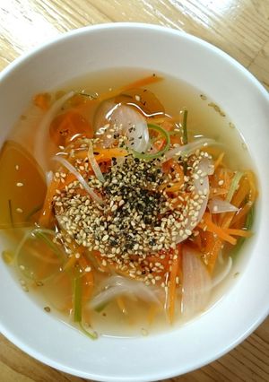 冷蔵庫整理❣簡単♡食べる❣中華スープ-レシピのメイン写真