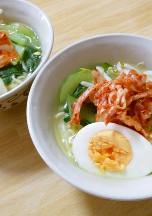 ちいさなラーメンキムチのせ-レシピのメイン写真