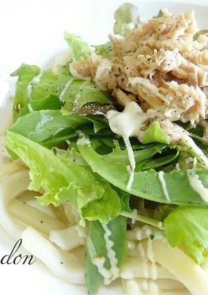 簡単旨い!ツナとアボカドのサラダうどん-レシピのメイン写真