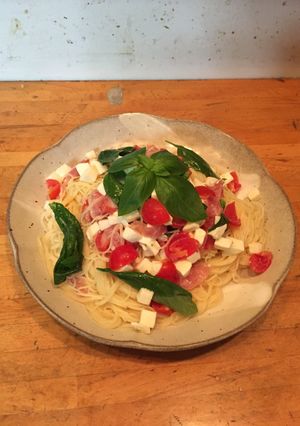 トマトとモッツァレラの冷製パスタ-レシピのメイン写真