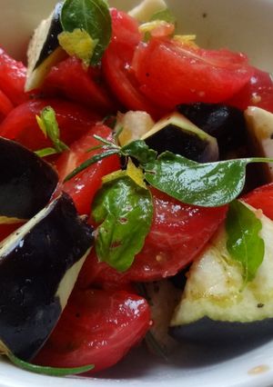 イタリアンな感じの水ナスとトマトのサラダ-レシピのメイン写真