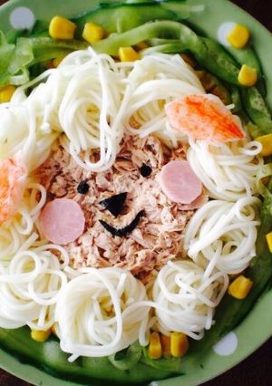 簡単！かわいい♪羊のそうめん-レシピのメイン写真