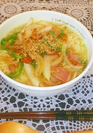 夏の野菜たっぷり柚子こしょう塩ラーメン-レシピのメイン写真