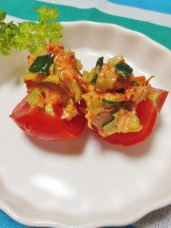 トマトのらっきょう酢☆マヨキムツナかけ-レシピのメイン写真