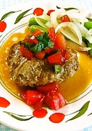 ジューシー♪トマしそ和風ハンバーグ　　-レシピのメイン写真